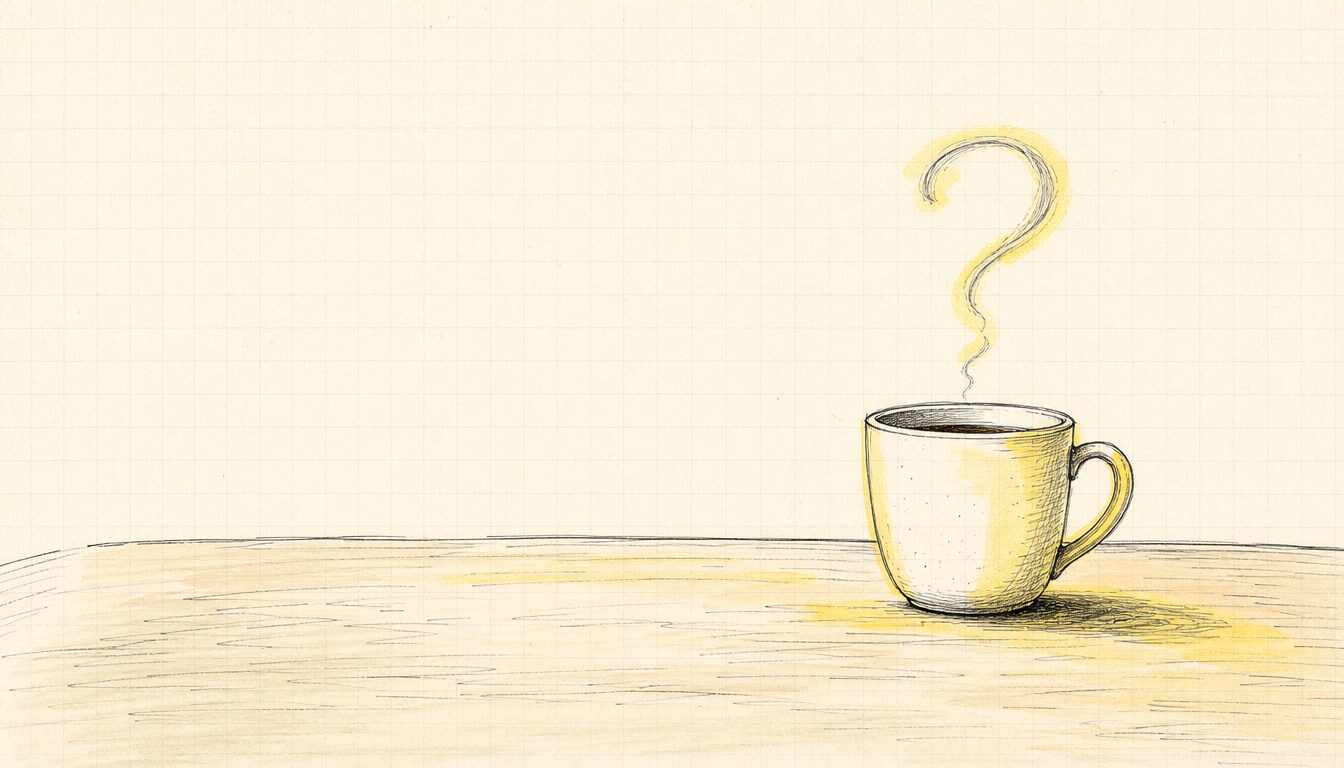 英語 スモールトークが起こる静かなコーヒーブレイクのイメージ