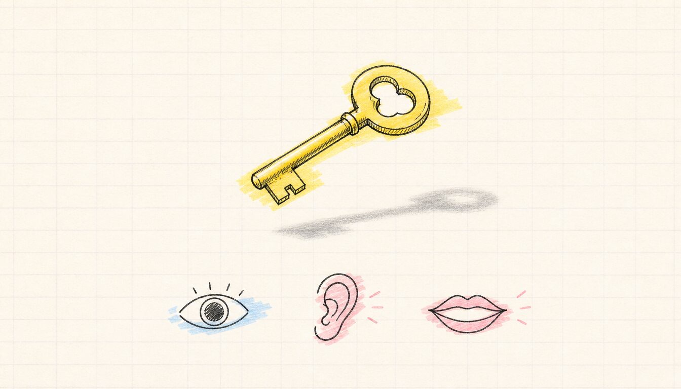 AI翻訳 英語時代に見過ごされがちな本質を象徴する鍵のイメージ