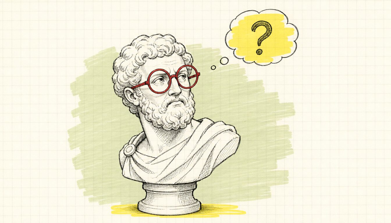 仕切り直し 英語のよくある誤解を考える石像のイラスト
